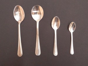 stainless steel spoons